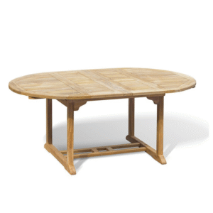 Teak Double Extendable Garden Table