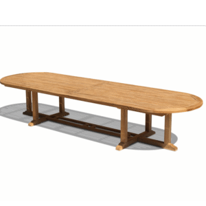 Teak Extra Large Oval Table